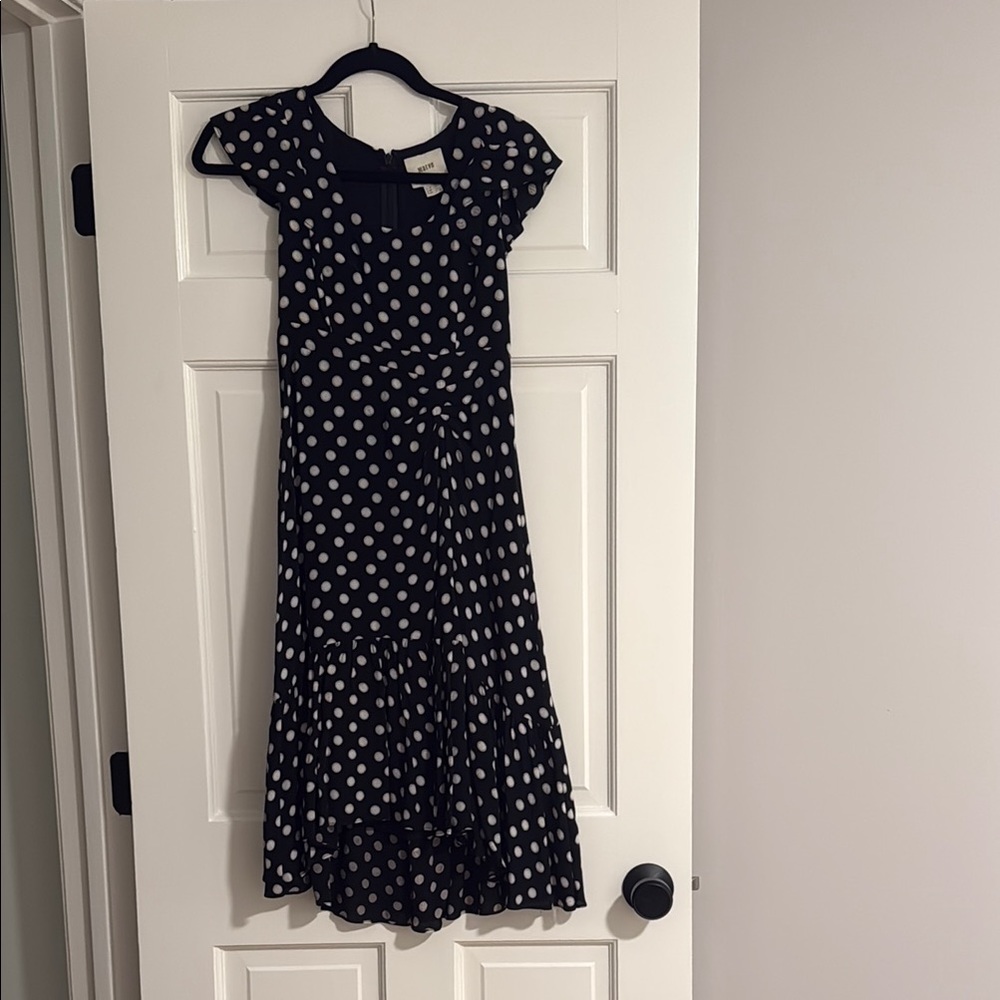 Anthropologie Black and White Polka Dot Dress